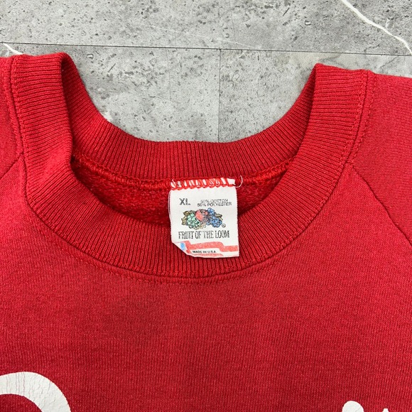 90s Vintage Pierres French Ice Cream Sweatshirt Mens XL Double Sided Crewneck - Picture 3 of 16